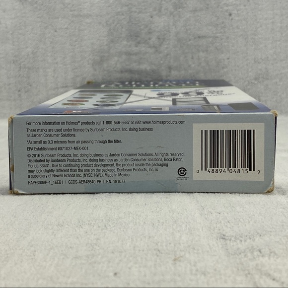 Holmes Air Purifier D Filter Tru Hepa Allergen Remover - also Fits Bionaire - Picture 9 of 11